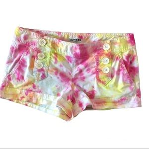 Express Tie dye shorts Size 2